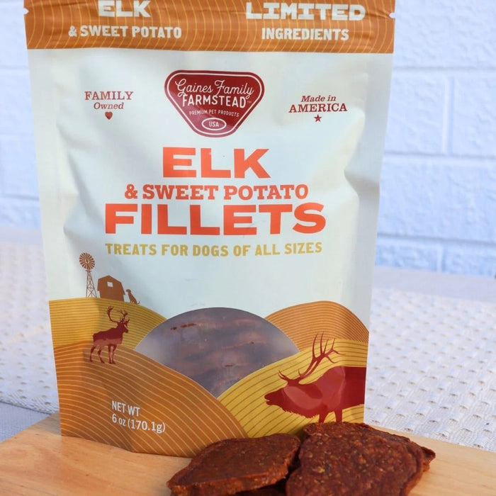 All Natural Meat & Sweet Potato Fillets Dog Treats – Limited Ingredient, Made in USA