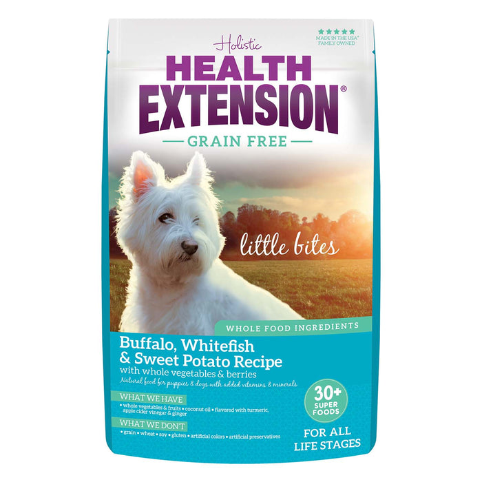Health Extension Grain Free Buffalo & Whitefish Little Bites Dry Dog Food 3.5lb Size 3.5lb