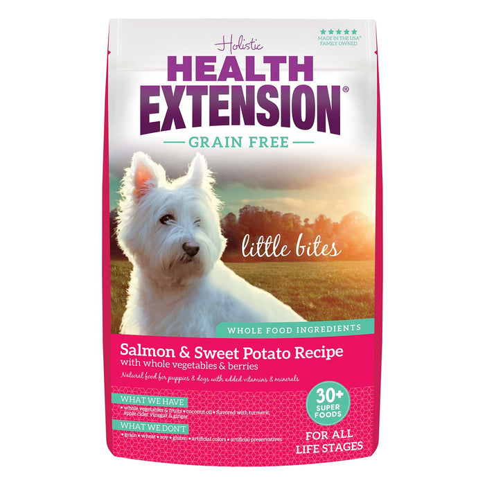 Health Extension Grain Free Salmon Little Bites Dry Dog Food 3.5lb Size 3.5lb
