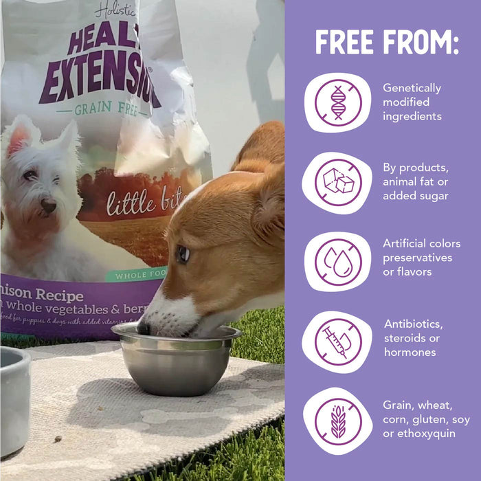 Health Extension Grain-Free Venison Little Bites Small Breed Dry Dog Food