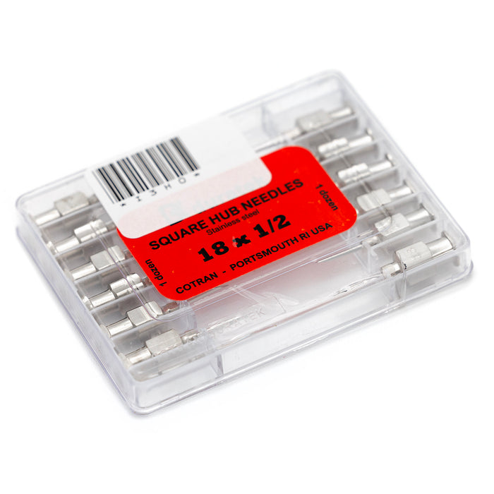 Jeffers Stainless Steel Veterinary Needles, 12 Pack