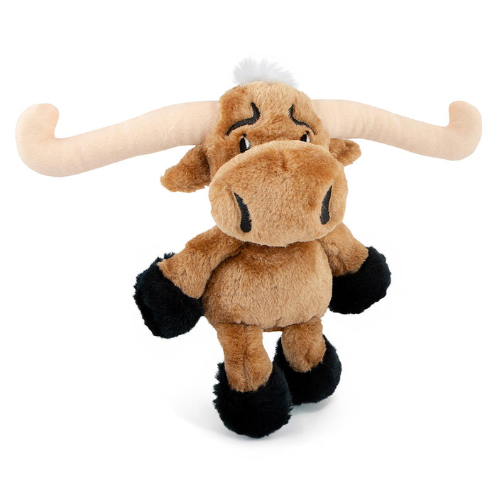 Jeffers Plush Longhorn Steer Squeaker Dog Toy, 8"