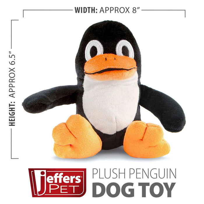 Jeffers Plush Penguin Squeaker Dog Toy