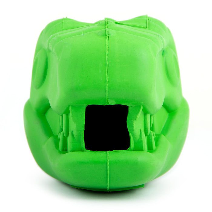 Jeffers T-Rex Natural Rubber Treat Dispensing Dental Dog Chew Toy for Medium Chewers with Vanilla Scent