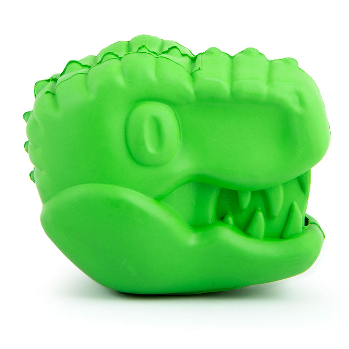 Jeffers T-Rex Natural Rubber Treat Dispensing Dental Dog Chew Toy for Medium Chewers with Vanilla Scent