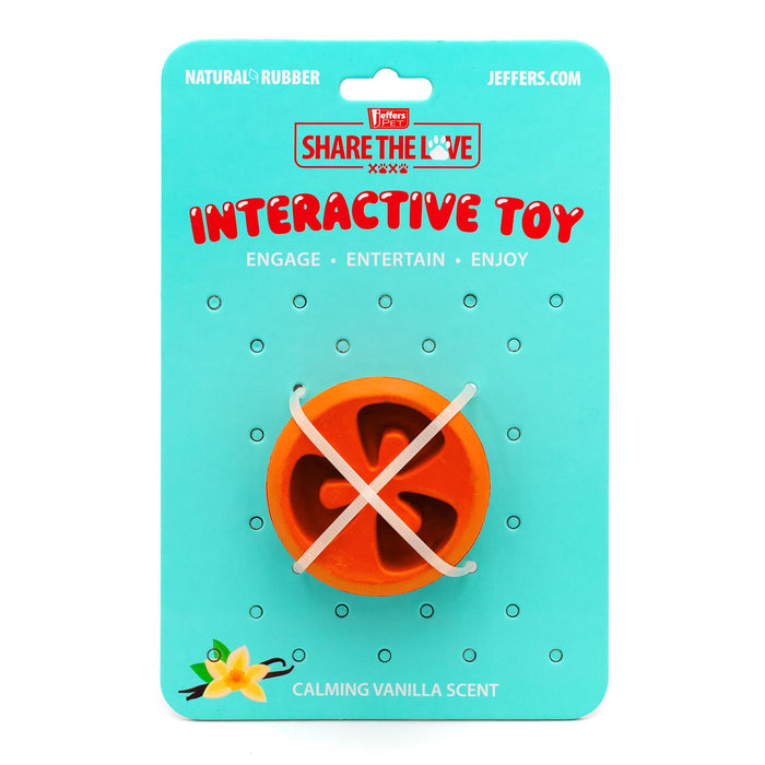 Jeffers Tomato Shaped Natural Rubber Treat Dispensing Dental Dog Chew Toy for Medium-Chewers