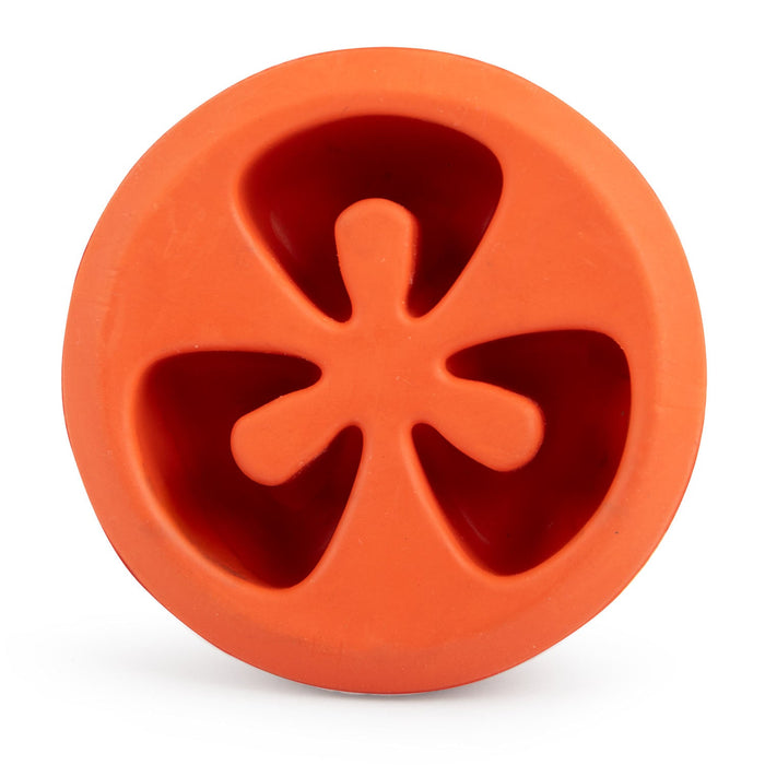 Jeffers Tomato Shaped Natural Rubber Treat Dispensing Dental Dog Chew Toy for Medium-Chewers