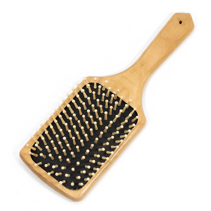 Jeffers Wooden Mane & Tail Brush, Gentle Detangling Horse Brush