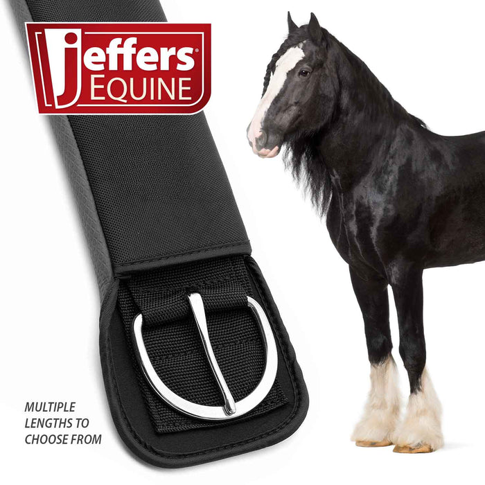 Jeffers Western Neoprene Sleeve Straight Draft Horse Cinch with Stainless Steel Hardware & Non-Slip Back