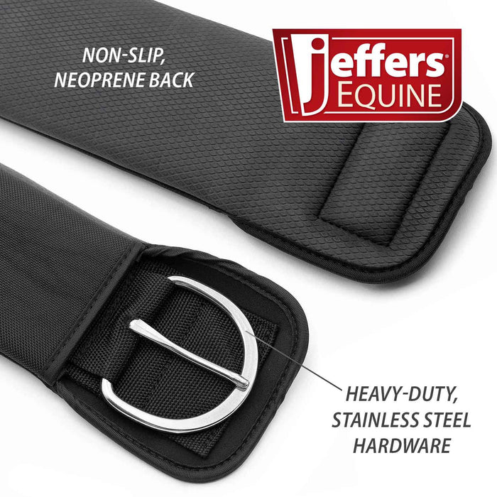 Jeffers Western Neoprene Sleeve Straight Draft Horse Cinch with Stainless Steel Hardware & Non-Slip Back