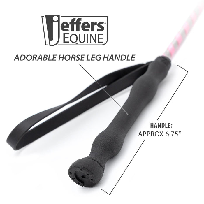Jeffers Glitter Ribbon 26 Inch Riding Crop