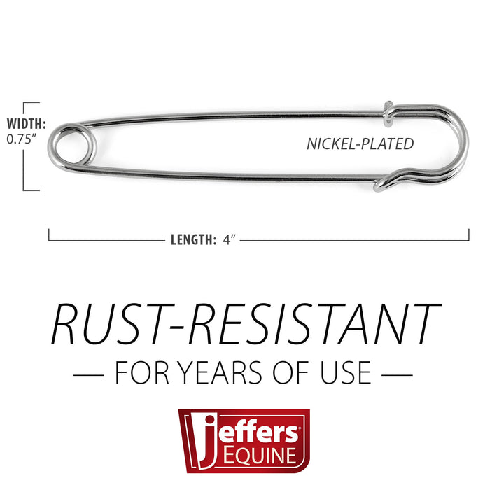 Jeffers Jumbo Multi-Purpose Blanket Pins, 10-Pack