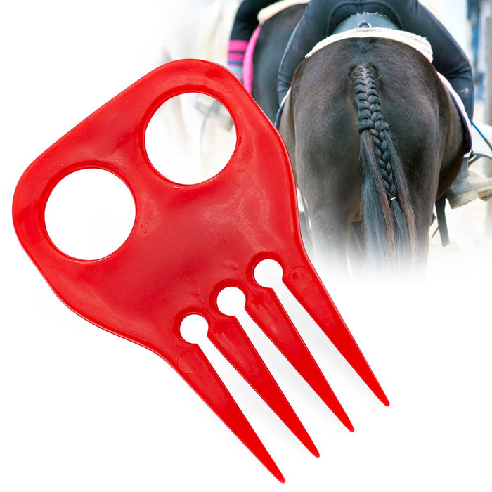 Jeffers Horse Braiding Comb – Durable Plastic Mane Braiding and Banding Tool