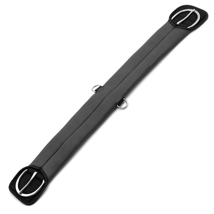 Jeffers Western PVC Sleeve Straight Cinch with Stainless Steel Hardware, Black