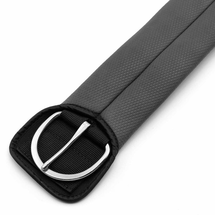 Jeffers Western PVC Sleeve Straight Cinch with Stainless Steel Hardware, Black