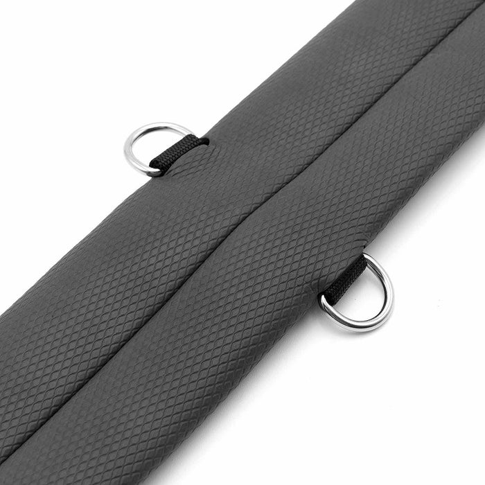 Jeffers Western PVC Sleeve Straight Cinch with Stainless Steel Hardware, Black