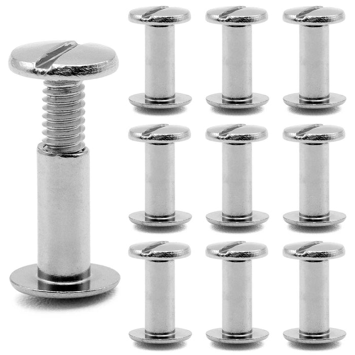 Jeffers Chicago Screws for Leather & Tack, 10 Pack