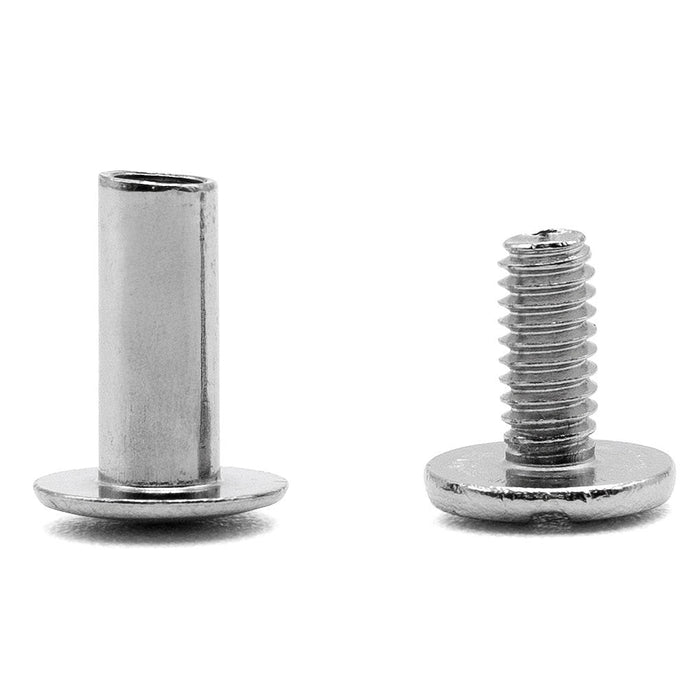 Jeffers Chicago Screws for Leather & Tack, 10 Pack