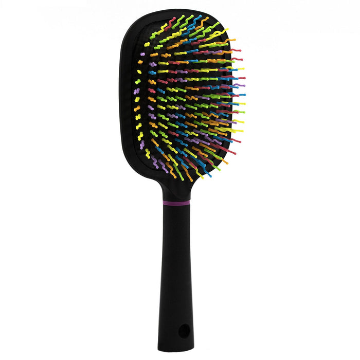 Jeffers Plastic Mane & Tail Brush, Curved Bristle Horse Grooming Brush