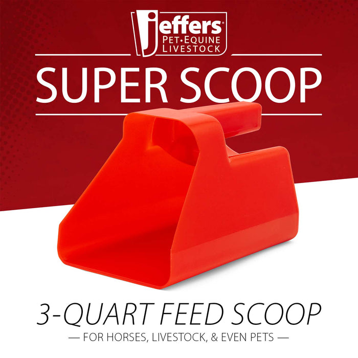 Jeffers 3 Quart Super Scoop for Grain or Feed