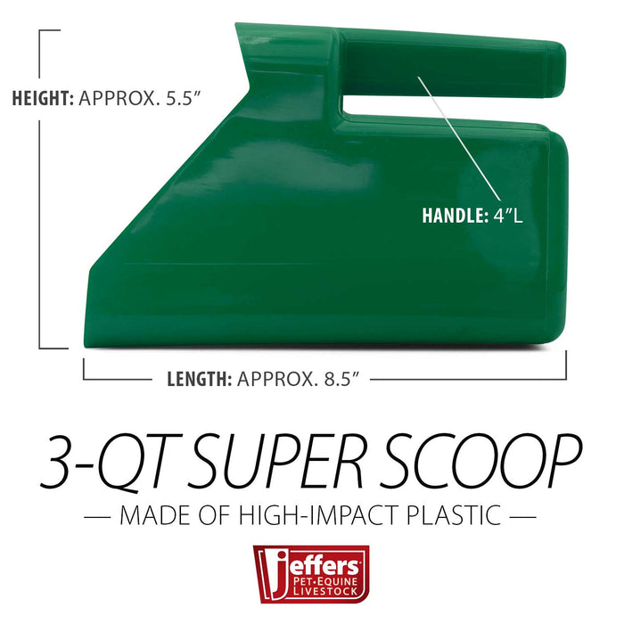 Jeffers 3 Quart Super Scoop for Grain or Feed