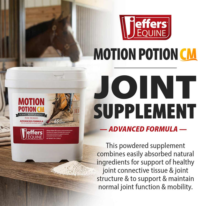 Jeffers Motion Potion CM Advanced Joint Formula Powder Supplement for Horses