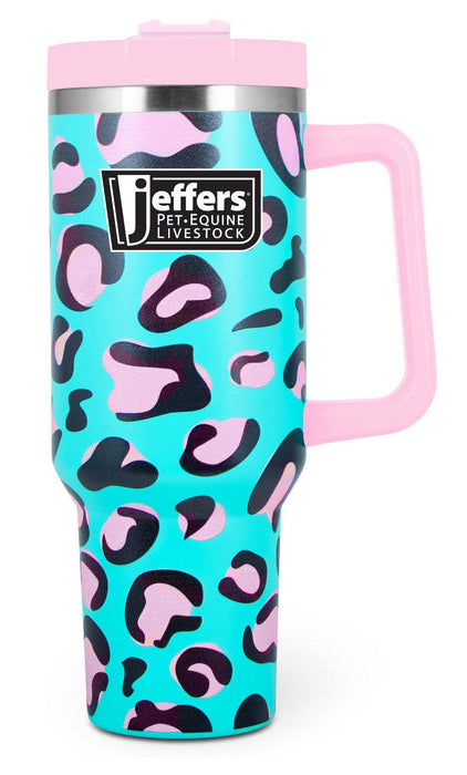 Jeffers 40oz Tumbler Color Party Cheetah