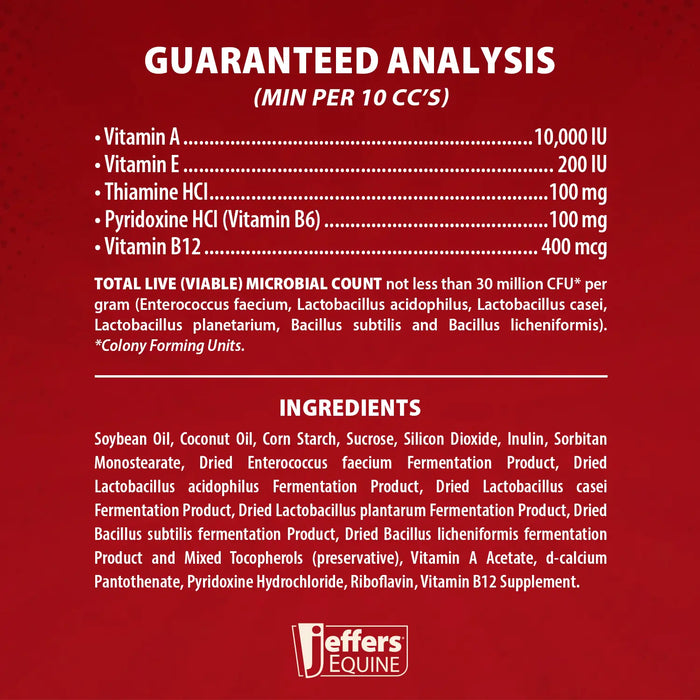 Jeffers Probiotic Gel for Horses, 2 Dose Syringe