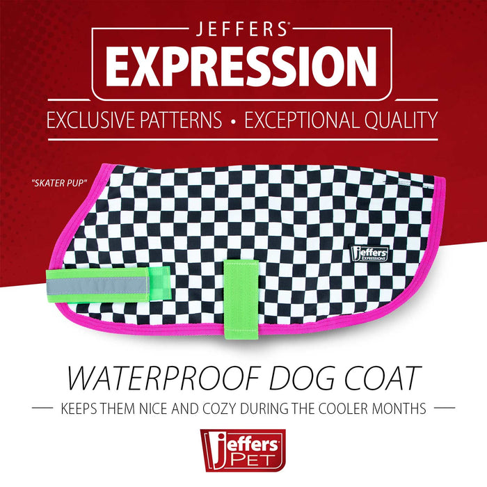 Jeffers Expression 600D Waterproof Ripstop Dog Coat, 240 Gram