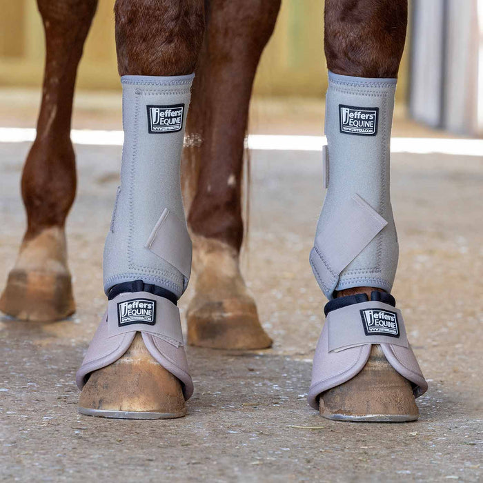 Jeffers No-Turn Bell Boots for Horses, Solid Colors, 2 Count