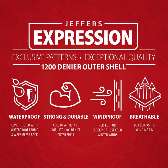Jeffers Expression 1200 Denier Standard Neck Turnout Horse Blanket, 240 Gram