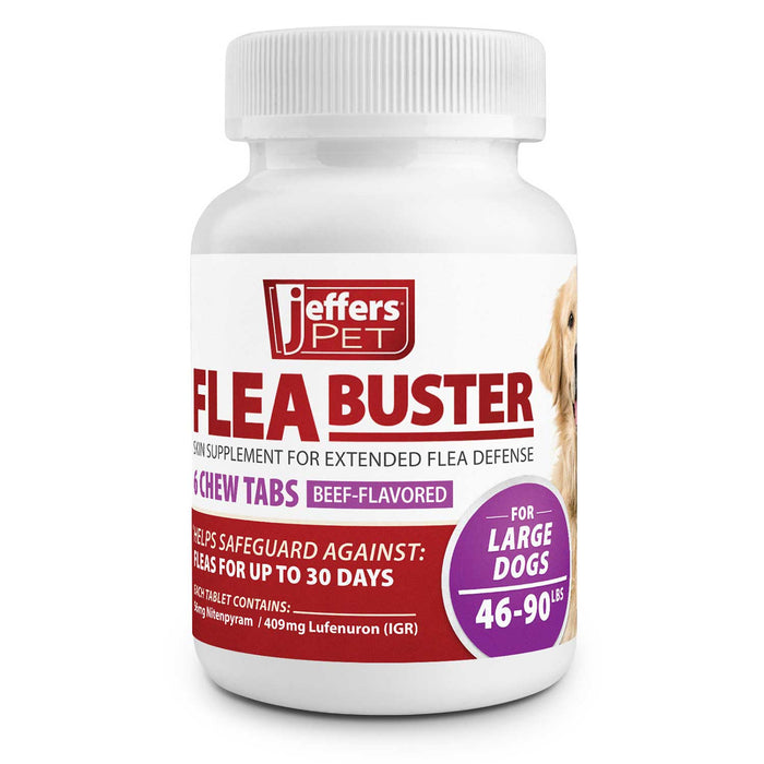 Jeffers Flea Buster Monthly Oral Flea Supplement for Dogs