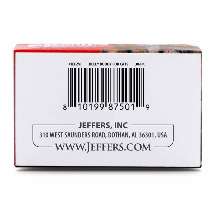 Jeffers BELLY BUDDY Probiotic Supplement Packets for Cats – Multi-Strain Digestive & Immune Support