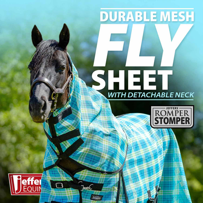 Jeffers Romper Stomper Durable Mesh Fly Sheet with Detachable Neck