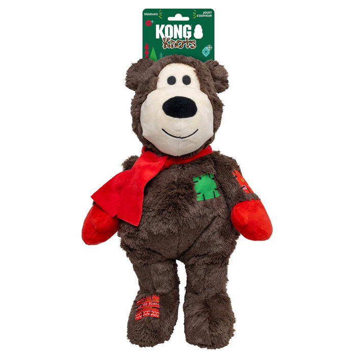Holiday Wild Knots Jumbo Bear Dk Brown XL Color Dk Brown
