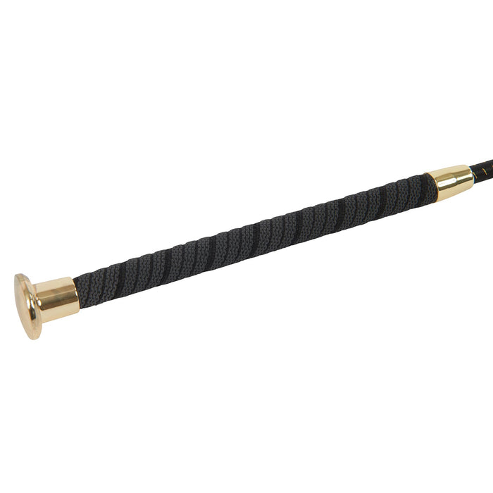 Dublin Dressage Whip Deluxe With Non-Slip Grip Color BLACK/GOLD