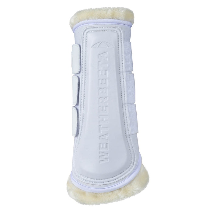 WeatherBeeta Tough-Tec Comfy Fleece Brushing Boots Color WHITE/WHITE