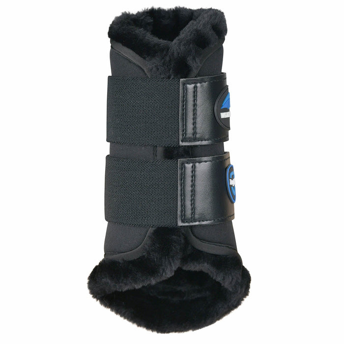WeatherBeeta Tough-Tec Comfy Fleece Brushing Boots Color BLACK/BLACK