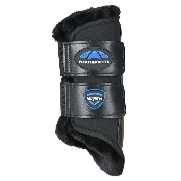 WeatherBeeta Tough-Tec Comfy Fleece Brushing Boots Color BLACK/BLACK