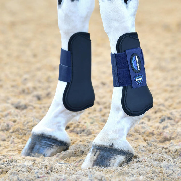 WeatherBeeta Toiugh-Tec Prime Open Front Boots Color BLACK/NAVY