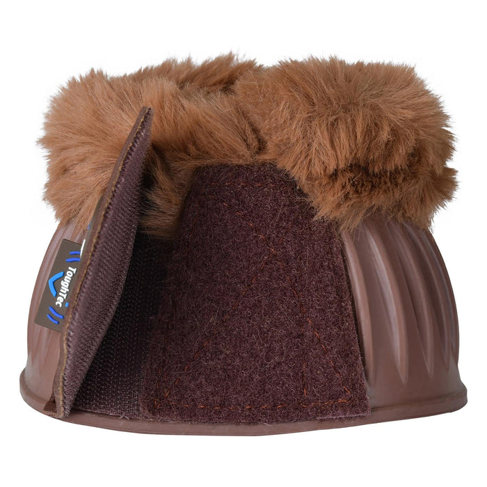 WeatherBeeta Tough-Tec Prime Fleece Trim Rubber Bell Boots Color BROWN/BROWN