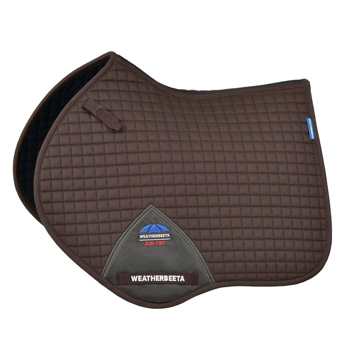 WeatherBeeta Prime Air-Tec Jump Shaped Saddle Pad Color CHOCOLATE