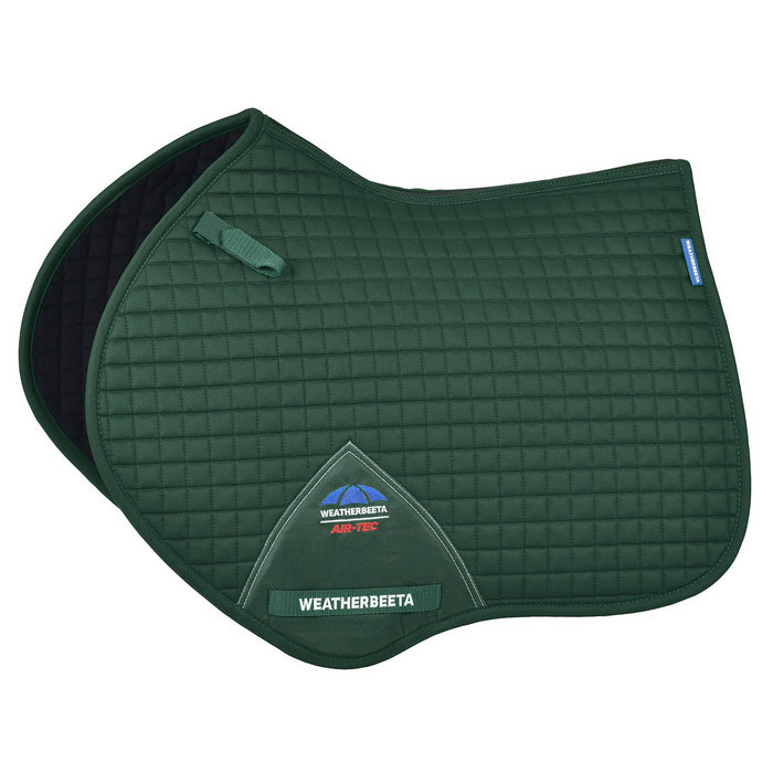 WeatherBeeta Prime Air-Tec Jump Shaped Saddle Pad Color FOREST GREEN