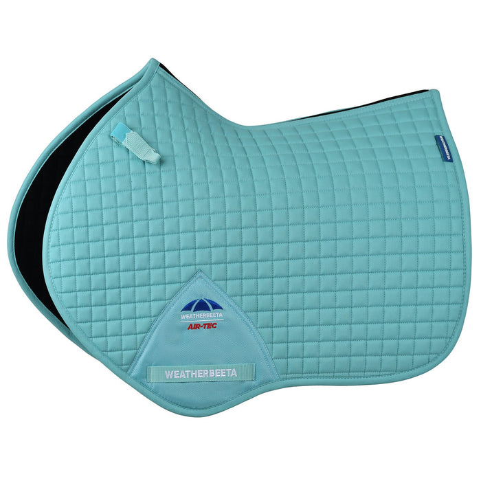 WeatherBeeta Prime Air-Tec Jump Shaped Saddle Pad Color LIGHT AQUA