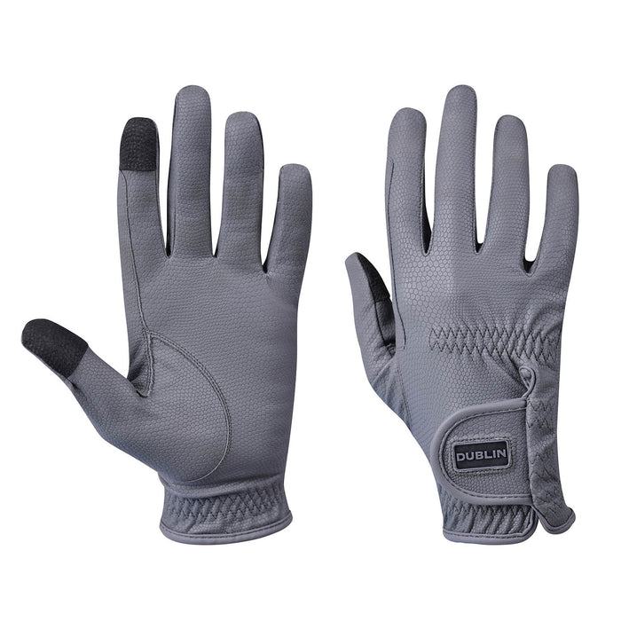 Dublin Everyday Riding Gloves Color GREY