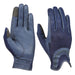 Dublin Pull On Glitter Mesh Back Riding Gloves Color NAVY