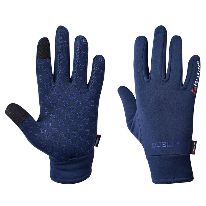 Dublin PolarTec Fleece Riding Gloves Color NAVY