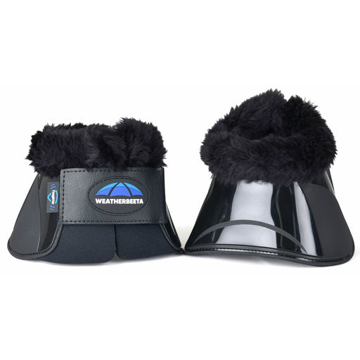 WeatherBeeta Tough-Tec Impact Fleece Trim Bell Boots Color BLACK/BLACK