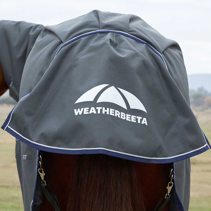 WeatherBeeta ComFITec Ultra Detach-A-Neck Turnout Blanket Color Charcoal