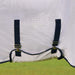WeatherBeeta Saxon Combo Neck Mesh Fly Sheet with Belly Wrap, Technicolor Horses Color white
